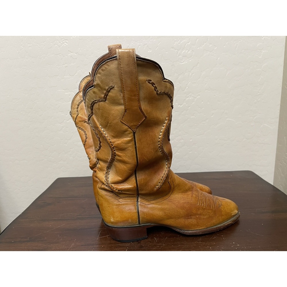 Dan Post Men's CHAIN Saddle Albany Boots DP26690 ROUND TOE Size 8.5D